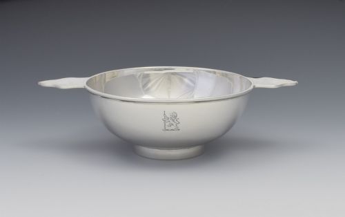 fig 1. Large Victorian Scottish Silver Quaich Edinburgh Mackay & Chisholm