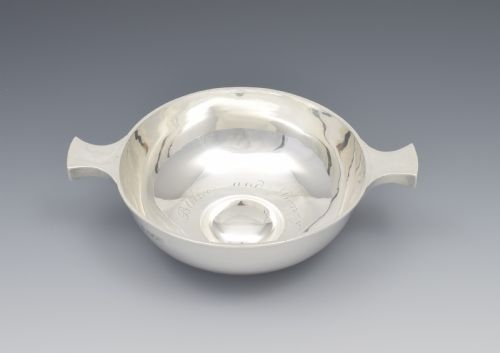 Large Victorian Silver Quaich Nathan & Hayes 1899
