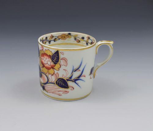 Georgian Derby Porcelain Imari Pattern Coffee Can C.1820