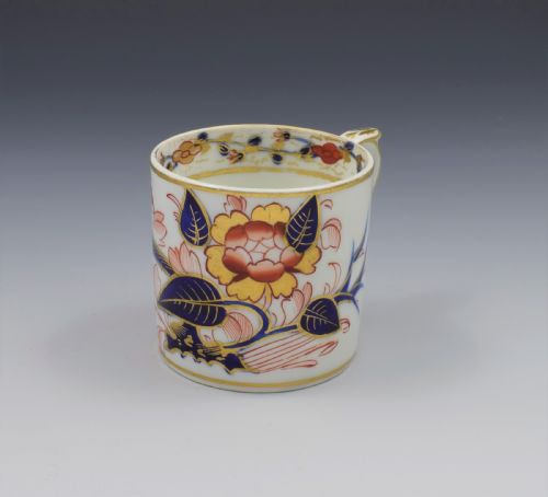 fig 1. Georgian Derby Porcelain Imari Pattern Coffee Can c.1820