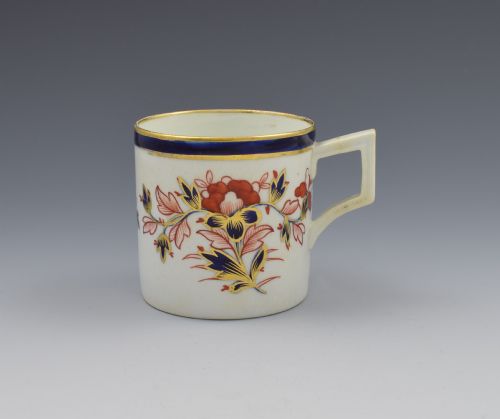 Derby Porcelain Imari Coffee Can French Handle C.1810