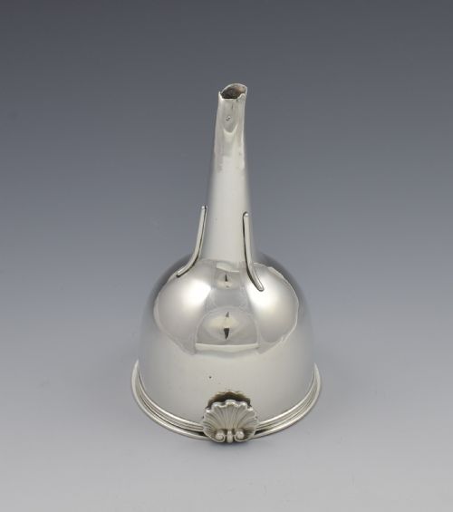 fig 1. Georgian Silver 2-Part Wine Funnel Emes & Barnard 1810