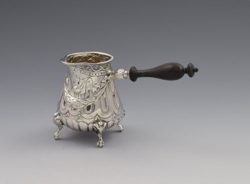 Continental Hanau Silver Brandy Warmer Jug Import Marks 1899
