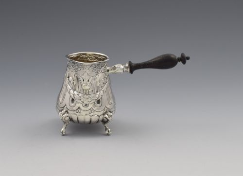 fig 1. Continental Hanau Silver Brandy Warmer Jug Import Marks 1899