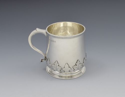 Silver Baluster Half Pint Beer Mug / Christening Cup / Tankard