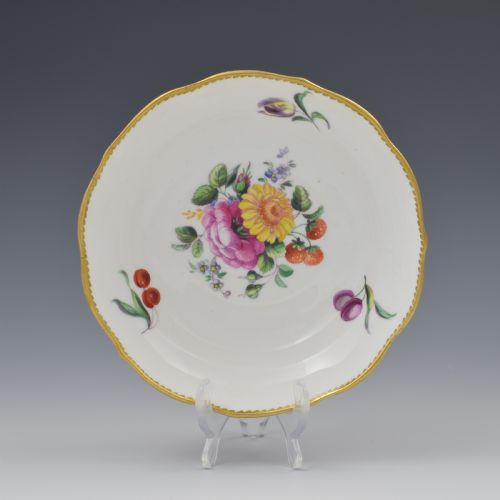 fig 2. Derby Porcelain Royal Flute Waisted Chocolate Cup & Saucer c.1780