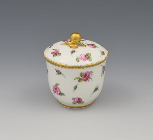 18th Century Sevres Porcelain Pot De Confiture / Jam Pot 1780