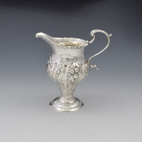 Early George III Silver Pedestal Cream Jug 1767