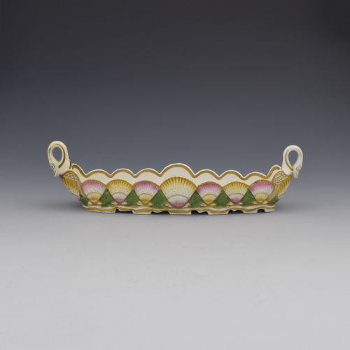 Unusual English Porcelain Scallop Shell Pen Tray Probably Coalport C.1820
