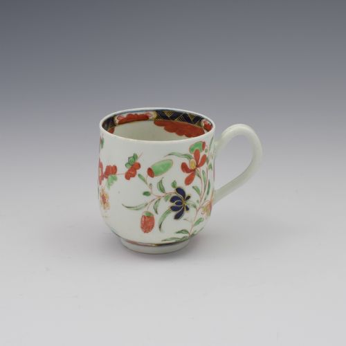 First Period Worcester Porcelain Kempthorne Pattern Coffee Cup C.1770