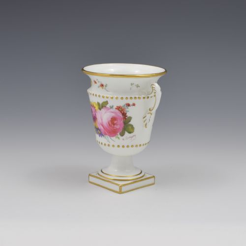 fig 1. Royal Crown Derby Porcelain Vase Artist Signed Albert Gregory 1915