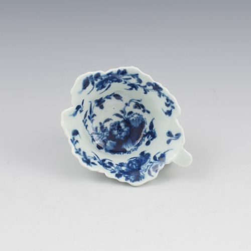 First Period Worcester Porcelain Mansfield Butterboat C.1758