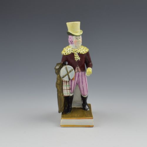 Enoch Wood Staffordshire Pearlware Figure John Liston as Lubin Log