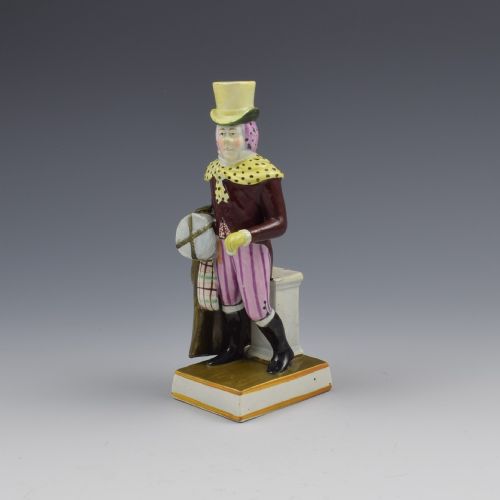 fig 1. Enoch Wood Staffordshire Pearlware Figure John Liston As Lubin Log