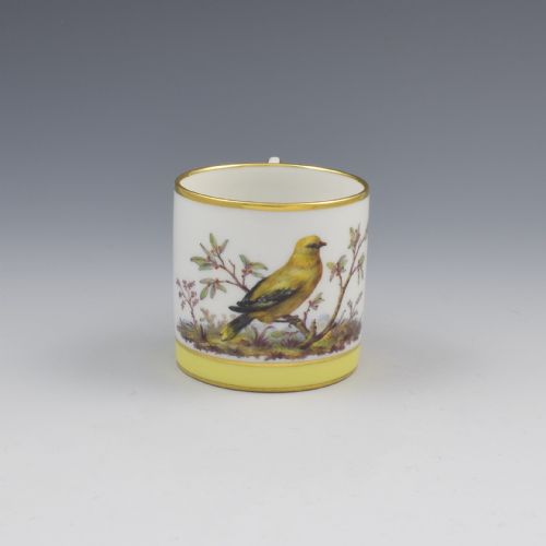 Kpm Berlin Porcelain Ornithological Golden Oriole Porcelain Coffee Can