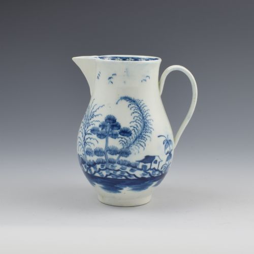 Rare Caughley Porcelain Rock Strata Island Pattern Cream Jug