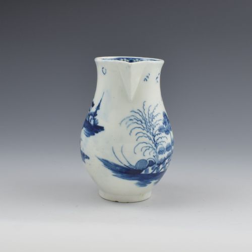 fig 1. Rare Caughley Porcelain Rock Strata Island Pattern Cream Jug