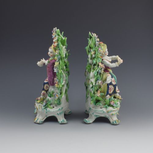 fig 1. Pair Bow Porcelain Bocage Figures New Dancers c.1765