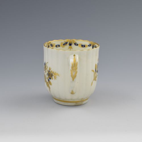 fig 2. First Period Worcester Porcelain Fluted Coffee Cup c.1775