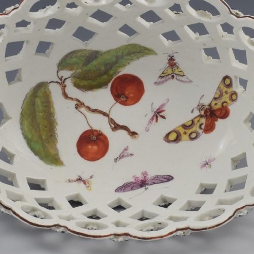 fig 2. Fine Derby Porcelain Spectacle Basket c.1760-1765