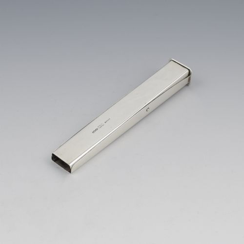 fig 1. Edwardian Silver Sealing Wax Holder & Seal Chester Sampson Mordan & Co.