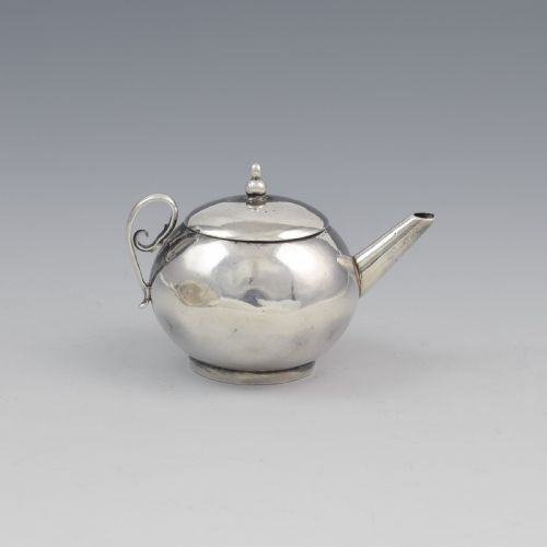 Rare George I Miniature Silver Toy Teapot David Clayton C.1725