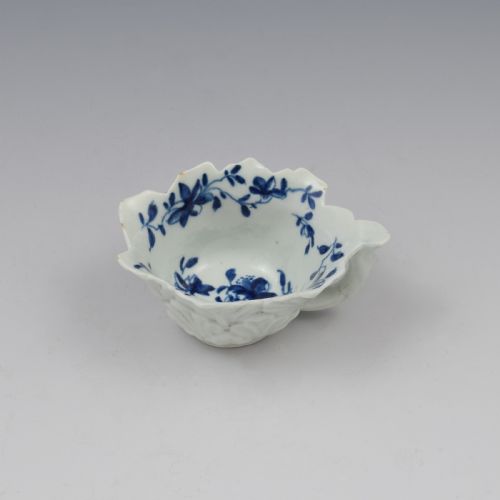 fig 1. First Period Worcester Porcelain Mansfield Butter Boat c.1758