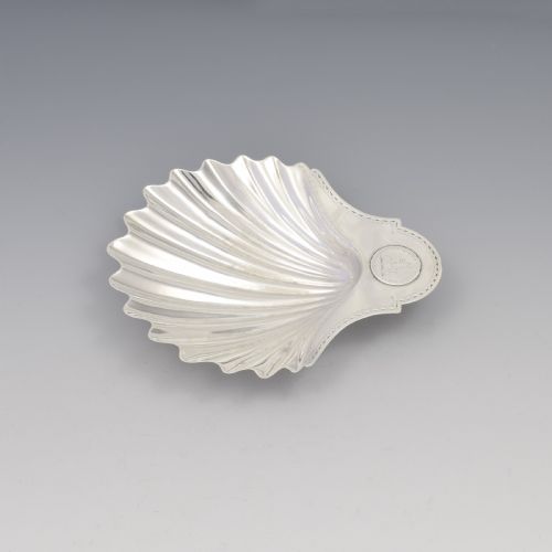 fig 1. George III Silver Scallop Shell Butter Dish London 1782
