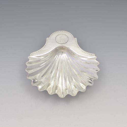 fig 2. George III Silver Scallop Shell Butter Dish London 1782