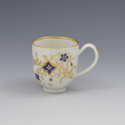 First Period Worcester Porcelain Coffee Cup C.1785