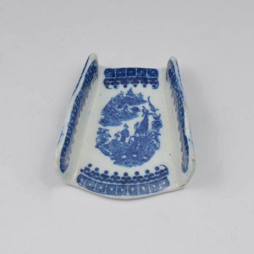 Caughley Porcelain Asparagus Server Fisherman Pattern C.1785 1