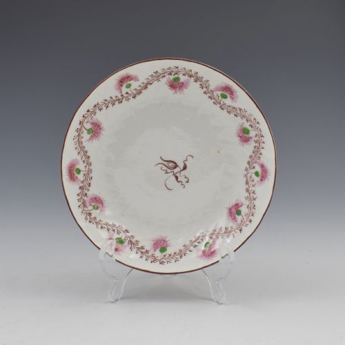 fig 1. Pretty Chamberlain Worcester Porcelain Tea Bowl & Saucer c.1795