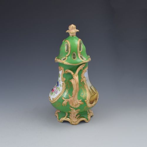 fig 1. Samuel Alcock Porcelain Pot Pourri Vase & Cover View Salisbury Cathedral