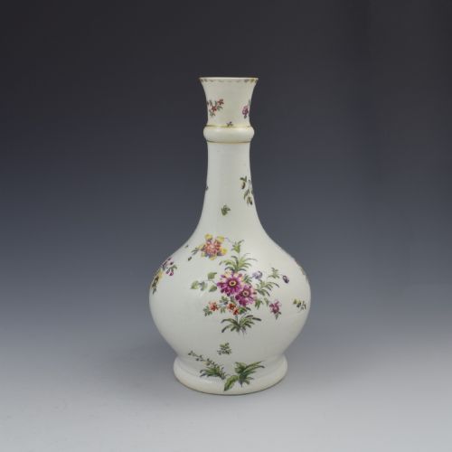 Derby Porcelain Cotton Stem Painter Water Bottle Guglet C.1760