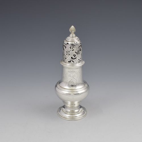George II Silver Pepper Caster Jabez Daniell London 1758