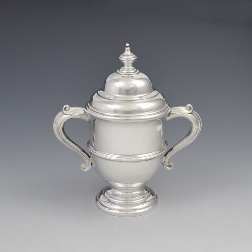 George V Silver Trophy Cup & Cover a & J Zimmerman 1923