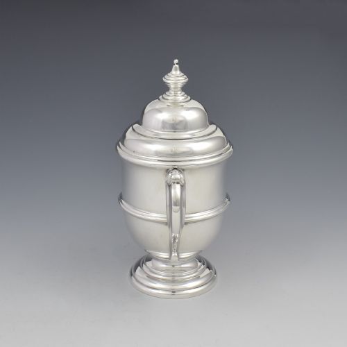 fig 1. George V Silver Trophy Cup & Cover A & J Zimmerman 1923