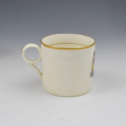 fig 1. Georgian Machin Bone China Adam Buck Style Coffee Can c.1810 2