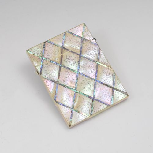 Victorian Mother of Pearl & Abalone Visiting Card Case