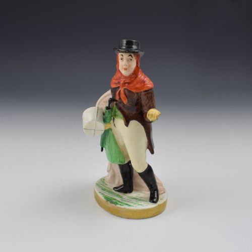 fig 1. Rockingham Porcelain Figure John Liston As Lubin Log No. 11 c.1826-1830