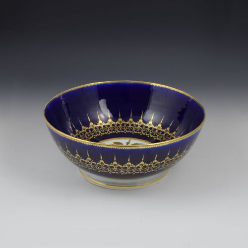 fig 1. Large Chamberlain Worcester Porcelain Punch Bowl c.1816-1820