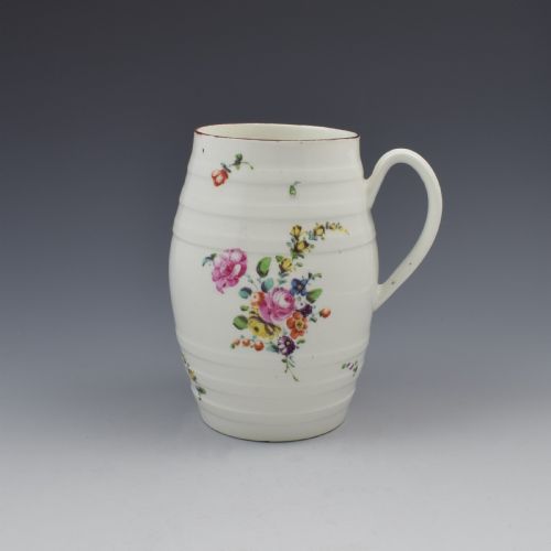 Fine Derby Porcelain Barrel Shaped Cider Mug C.1760-1765