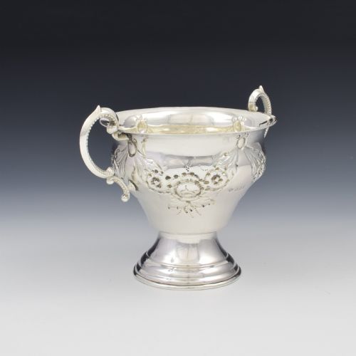 fig 1. George V Silver Twin Handled Trophy Cup Jacob Rosenzweig 1918