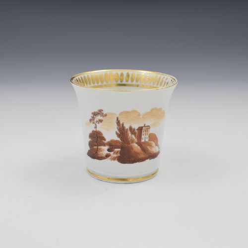 Chamberlain Worcester Baden Shape Coffee Cup C.1815