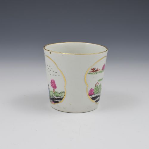 fig 1. Chamberlain Worcester Porcelain Stag Hunt Coffee Can c.1792