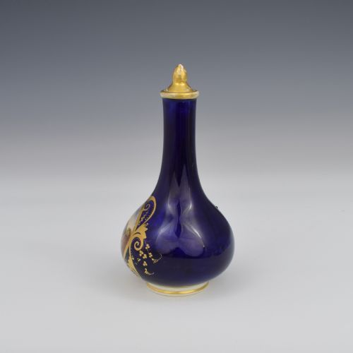 fig 1. Georgian Derby Porcelain Scent Bottle Landscape View c.1815