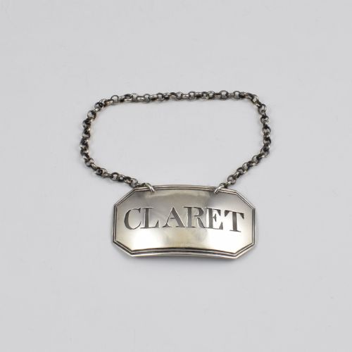 Georgian Silver Decanter Wine Label Claret Susannah Barker