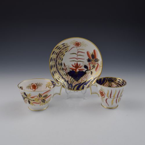 Spode Porcelain Imari Trio (Cup & Saucer) Banana Tree Pattern 2214 C.1815