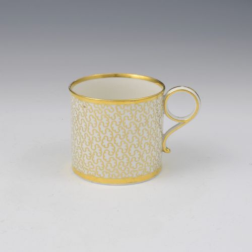 Barr Flight & Barr Worcester Porcelain Seaweed Coffee Can C.1805