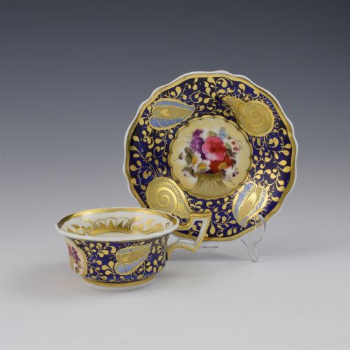 Ridgway Porcelain Tea Cup & Saucer Pattern 2/1070 C.1820